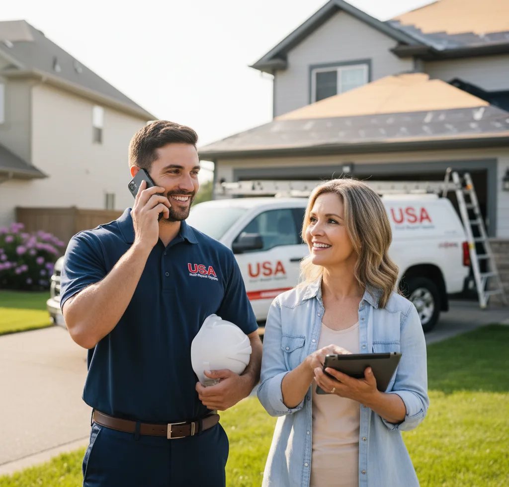 USA Roof Repair Experts customer support in Greenup